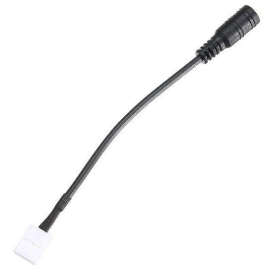Solderless Female Barrel Power Supply Connector for 8mm 3528 LED Strip Light Solderless Female Barrel Power Supply Connector for 8mm 3528 LED Strip Light