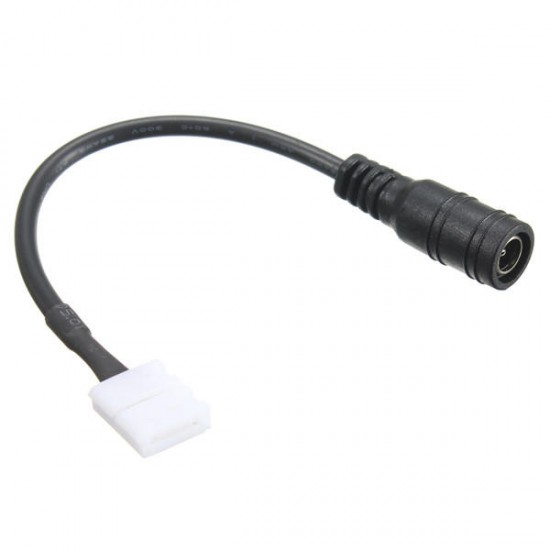 Solderless Female Barrel Power Supply Connector for 8mm 3528 LED Strip Light Solderless Female Barrel Power Supply Connector for 8mm 3528 LED Strip Light