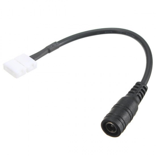 Solderless Female Barrel Power Supply Connector for 8mm 3528 LED Strip Light Solderless Female Barrel Power Supply Connector for 8mm 3528 LED Strip Light