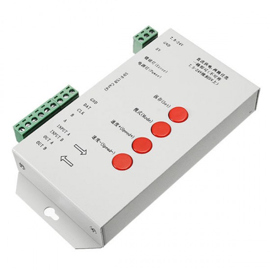 T1000S 8W Pixel RGB LED Strip Controller DMX512 WS2811 with 256MB SD Memory Card T1000S 8W Pixel RGB LED Strip Controller DMX512 WS2811 with 256MB SD Memory Card