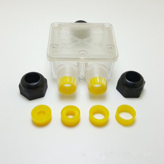 Transparent IP68 Waterproof UV Junction Box Sunproof Multiple Ways Plastic Electrical Case Cable Wire Connector Protect