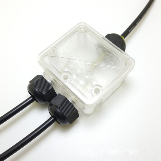 Transparent IP68 Waterproof UV Junction Box Sunproof Multiple Ways Plastic Electrical Case Cable Wire Connector Protect