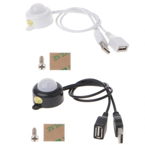 USB Human Body Infrared PIR Motion Sensor Switch for LED Strip Light DC5-24V USB Human Body Infrared PIR Motion Sensor Switch for LED Strip Light DC5-24V
