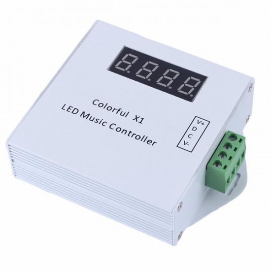 WS2811/WS2812B/USC1903 LED Digital Music Controller with RF Touch Remote DC5-24V for RGB Strip Light WS2811/WS2812B/USC1903 LED Digital Music Controller with RF Touch Remote DC5-24V for RGB Strip Light