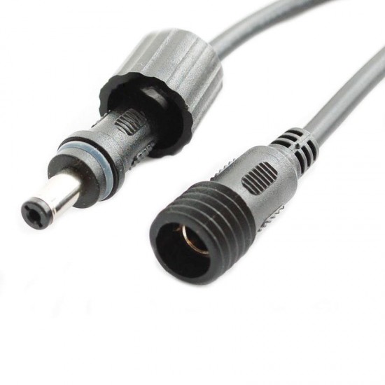 Waterproof DC Power Connector 5.5 x 2.1mm Male Female Jack 0.3mm Wire for LED Strip Waterproof DC Power Connector 5.5 x 2.1mm Male Female Jack 0.3mm Wire for LED Strip