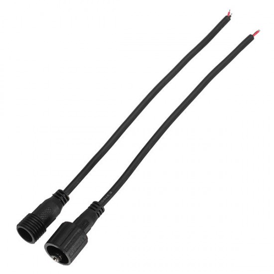 Waterproof DC Power Connector 5.5 x 2.1mm Male Female Jack 0.3mm Wire for LED Strip Waterproof DC Power Connector 5.5 x 2.1mm Male Female Jack 0.3mm Wire for LED Strip