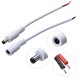White Male/Female DC Power Connector Cable Plug Wire for CCTV Strip Light White Male/Female DC Power Connector Cable Plug Wire for CCTV Strip Light
