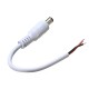 White Male/Female DC Power Connector Cable Plug Wire for CCTV Strip Light