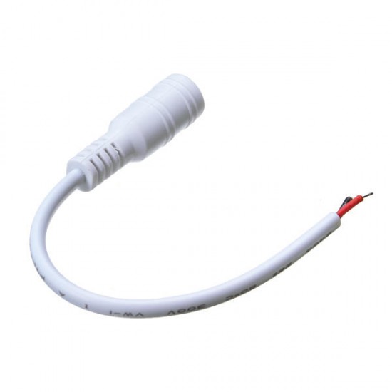 White Male/Female DC Power Connector Cable Plug Wire for CCTV Strip Light White Male/Female DC Power Connector Cable Plug Wire for CCTV Strip Light