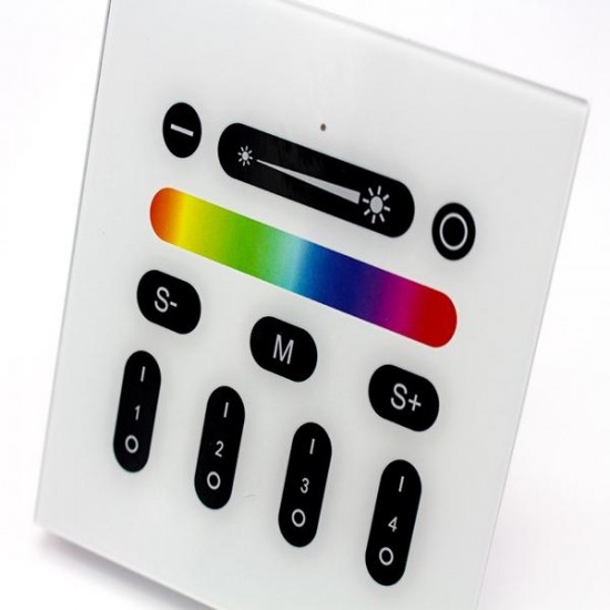 Wireless 2.4G RGBW LED Touch Dimmer Switch Panel Controller for Home Lamp Lighting