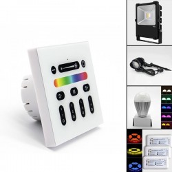 Wireless 2.4G RGBW LED Touch Dimmer Switch Panel Controller for Home Lamp Lighting