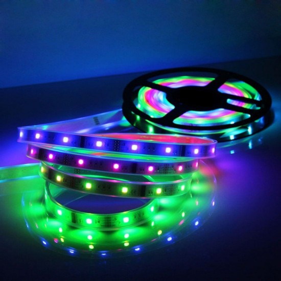 1-5M 5050 RGB USB LED Strip Light Colour Changing + 44 Keys IR Remote Control Christmas Decorations Lights