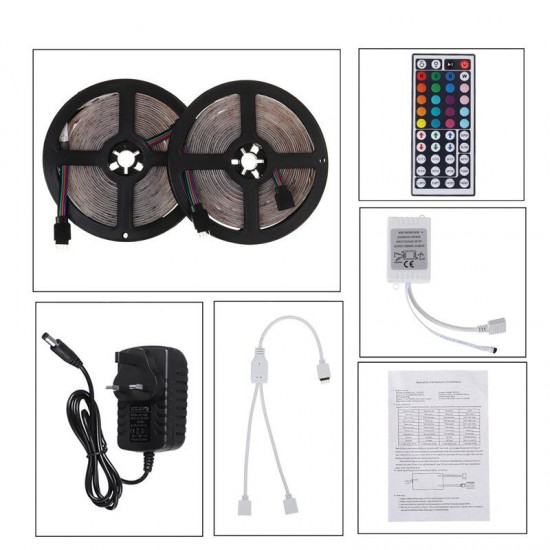 10/15M RGB LED Light Strip Remote Control w/ IR Controller Home Stairs Ceiling 10/15M RGB LED Light Strip Remote Control w/ IR Controller Home Stairs Ceiling