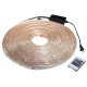 10/15M SMD5050 LED RGB Flexible Rope Outdoor Waterproof Strip Light + Plug + Remote Control AC110V