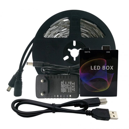 1/2/3/5M WS2812B Strip Light 5050 RGB 1m 5m 30/60 LED IC Individual Addressable
