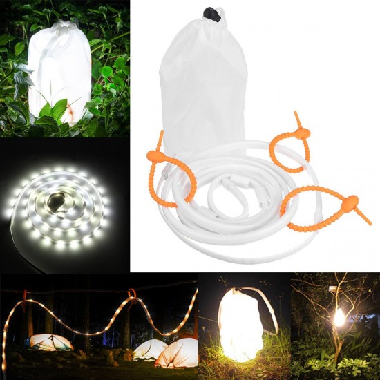 1/2M 5050 LED Light Strip Under Cabinet Deck Camping Hiking USB Waterproof Tent Lamp