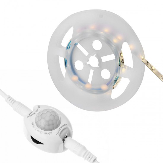 1.5M 3M Motion Activated Sensor Flexible LED Strip Light Bed Night Lamp with Switch EU Plug DC12V 1.5M 3M Motion Activated Sensor Flexible LED Strip Light Bed Night Lamp with Switch EU Plug DC12V