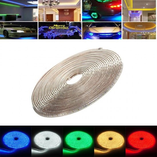 15M 52.5W Waterproof IP67 SMD 3528 900 LED Strip Rope Light Christmas Party Outdoor AC 220V