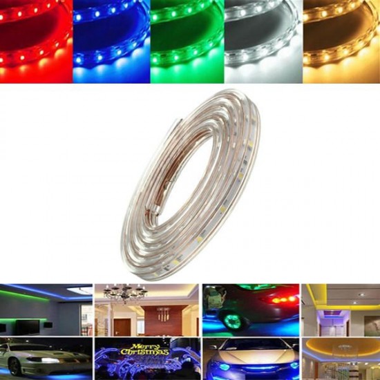 1M 3.5W Waterproof IP67 SMD 3528 60 LED Strip Rope Light Christmas Party Outdoor AC 220V 1M 3.5W Waterproof IP67 SMD 3528 60 LED Strip Rope Light Christmas Party Outdoor AC 220V