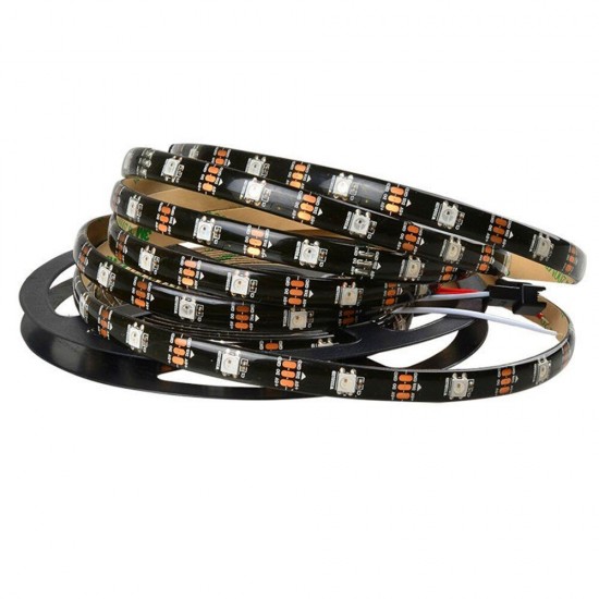 1M 3M 5M Built-in IC WS2812B 5050 RGB LED Strip Light Waterproof Individually Addressable Programmable Lamp DC5V 1M 3M 5M Built-in IC WS2812B 5050 RGB LED Strip Light Waterproof Individually Addressable Programmable Lamp DC5V