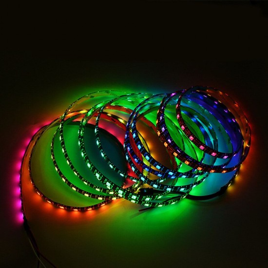 1M 3M 5M Built-in IC WS2812B 5050 RGB LED Strip Light Waterproof Individually Addressable Programmable Lamp DC5V 1M 3M 5M Built-in IC WS2812B 5050 RGB LED Strip Light Waterproof Individually Addressable Programmable Lamp DC5V