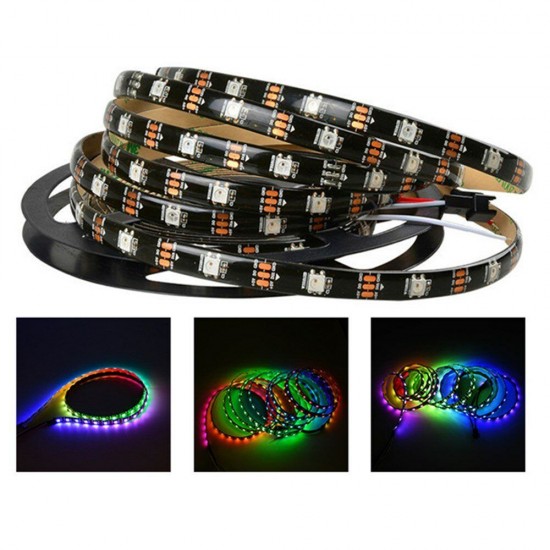 1M 3M 5M Built-in IC WS2812B 5050 RGB LED Strip Light Waterproof Individually Addressable Programmable Lamp DC5V 1M 3M 5M Built-in IC WS2812B 5050 RGB LED Strip Light Waterproof Individually Addressable Programmable Lamp DC5V