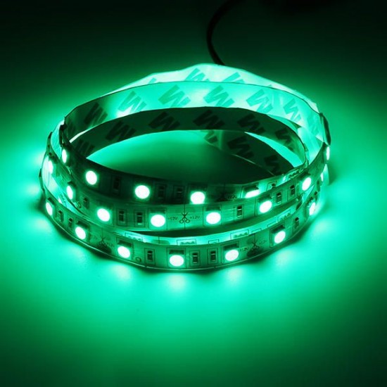 1M Flexible Waterproof 60 LED SMD5050 Strip Light Set with Switch and DC12V Power Adapter