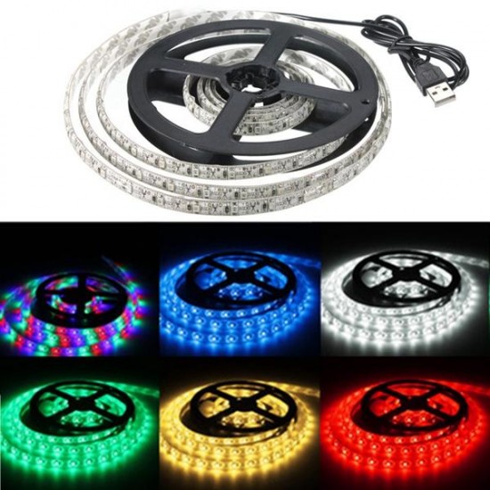 200CM 3528 120LED 9.6W USB LED Strip Light TV Background Lighting IP65 Kit 5V 200CM 3528 120LED 9.6W USB LED Strip Light TV Background Lighting IP65 Kit 5V