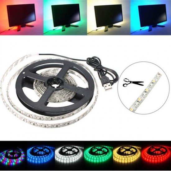 200CM 3528 120LED 9.6W USB LED Strip Light TV Background Lighting IP65 Kit 5V 200CM 3528 120LED 9.6W USB LED Strip Light TV Background Lighting IP65 Kit 5V
