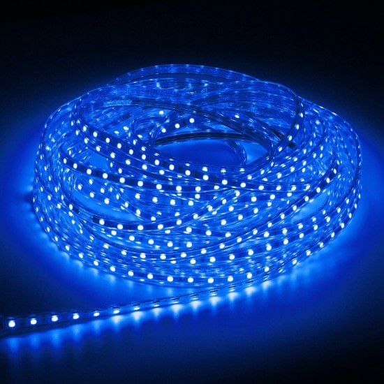 220V 14M 5050 LED SMD Outdoor Waterproof Flexible Tape Rope Strip Light Xmas