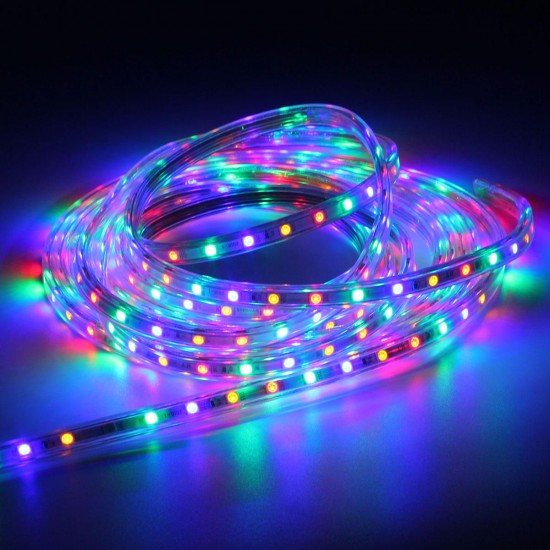 220V 7M 5050 LED SMD Outdoor Waterproof Flexible Tape Rope Strip Light Xmas