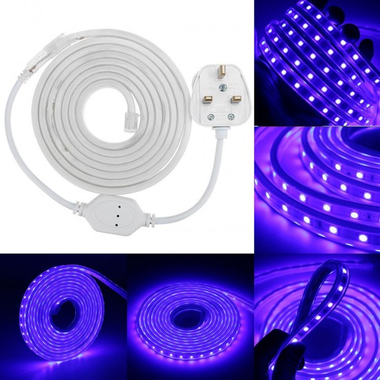 220V LED Strip Lights Lamp Rope 5050 SMD Garden Kitchen Decking IP65 Waterproof Christmas Lights