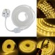 220V LED Strip Lights Lamp Rope 5050 SMD Garden Kitchen Decking IP65 Waterproof Christmas Lights