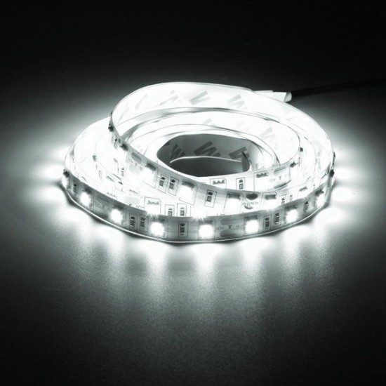 2M DC12V 28.8W 120 SMD 5050 Non-waterproof Red/Blue/Green/White/Warm White/RGB Flexible LED Strip