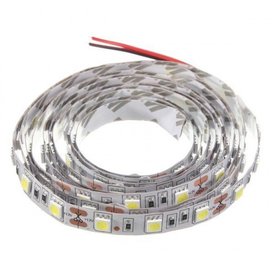 2M DC12V 28.8W 120 SMD 5050 Non-waterproof Red/Blue/Green/White/Warm White/RGB Flexible LED Strip