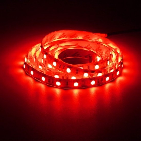 2M DC12V 28.8W 120 SMD 5050 Non-waterproof Red/Blue/Green/White/Warm White/RGB Flexible LED Strip