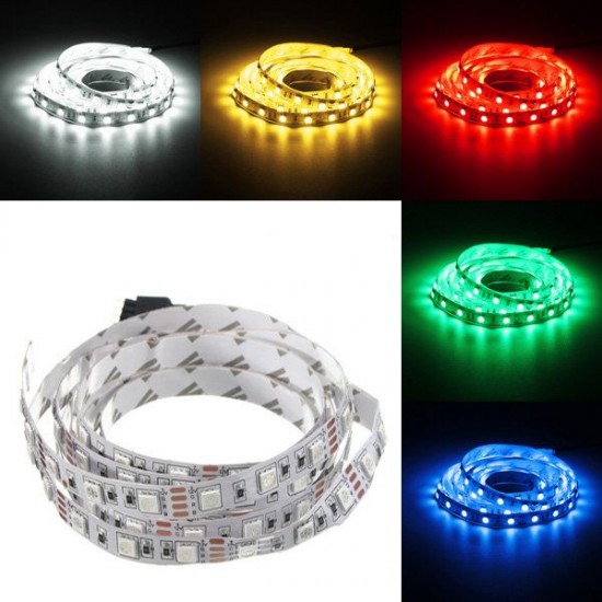 2M DC12V 28.8W 120 SMD 5050 Non-waterproof Red/Blue/Green/White/Warm White/RGB Flexible LED Strip 2M DC12V 28.8W 120 SMD 5050 Non-waterproof Red/Blue/Green/White/Warm White/RGB Flexible LED Strip