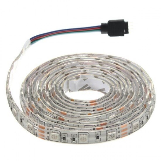 2M DC12V 28.8W 5050 Waterproof Red/Blue/Green/White/Warm White/RGB Flexible LED Strip Light