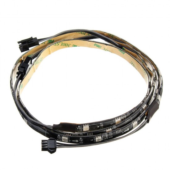 2PCS 50CM SMD5050 Waterproof RGB LED Strip Light for PC Computer DC12V