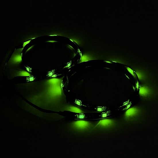 2PCS 50CM SMD5050 Waterproof RGB LED Strip Light for PC Computer DC12V 2PCS 50CM SMD5050 Waterproof RGB LED Strip Light for PC Computer DC12V