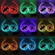 2PCS 5M 150 LEDs 5050 RGB Waterproof 44 Key Remote Control DC12V Flexible LED Strip Light Kit 2PCS 5M 150 LEDs 5050 RGB Waterproof 44 Key Remote Control DC12V Flexible LED Strip Light Kit
