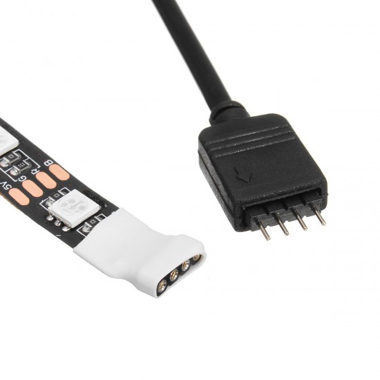 2x50CM + 2x100CM USB SMD5050 RGB LED Strip Light TV Backlight Bar Kit + Remote Control for DC5V