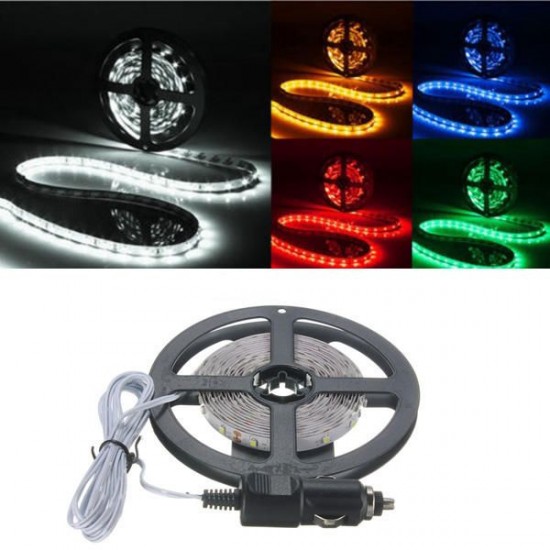 3M 300 SMD 3528 LED Flexible Strip Light Cigarette Charger Cars Trucks Dashboards Decor DC12V 3M 300 SMD 3528 LED Flexible Strip Light Cigarette Charger Cars Trucks Dashboards Decor DC12V