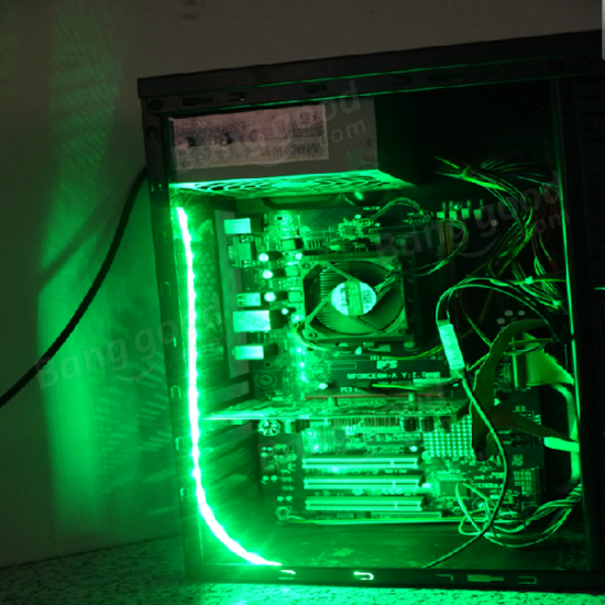 40cm 5050SMD LED PC Computer Case Strip Light Self-adhesive 12V