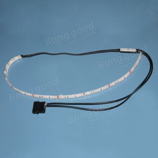 40cm 5050SMD LED PC Computer Case Strip Light Self-adhesive 12V