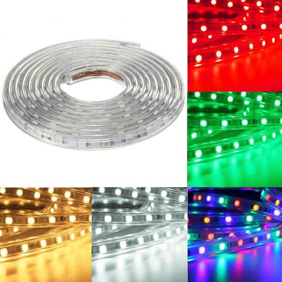 4M 5050 LED SMD Outdoor Waterproof Flexible Tape Rope Strip Light Xmas 220V