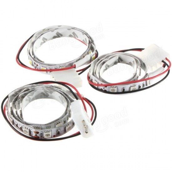 50CM SMD 5050 Non-Waterproof LED Flexible Strip Light PC Computer Case Adhesive Lamp