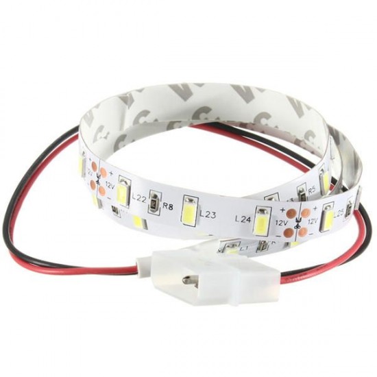 50CM SMD 5630 Non Waterproof LED Flexible Strip Light PC Computer Case Adhesive Lamp 12V