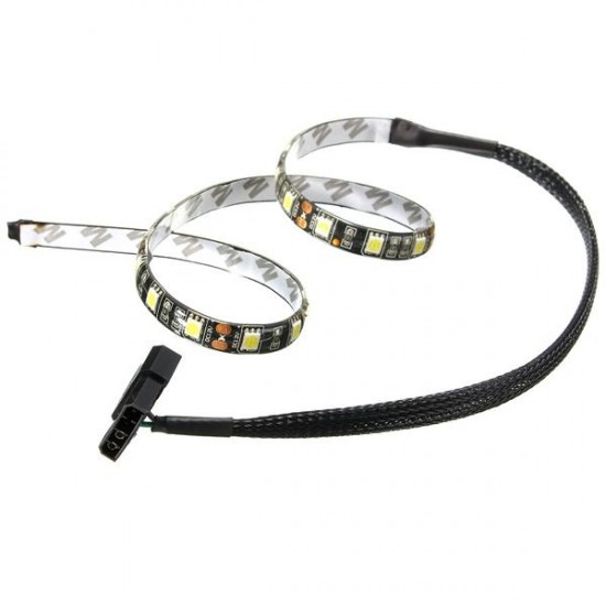 50CM Waterproof 5050 LED Flexible Strip Background Light PC Computer Case DC12V