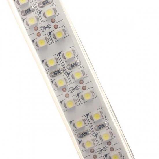 5M 120W DC12V Double Row 3528 SMD 1200 LED White/Warm White Waterproof Flexible Strip light